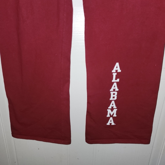 Crimson Wide Leg Pants with Alabama Logo - Picture 2 of 8